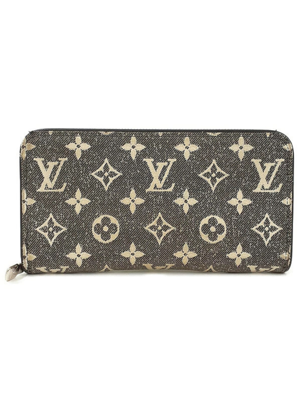 Louis Vuitton Monogram Jacquard Denim Zippy Wallet Round Zipper Long